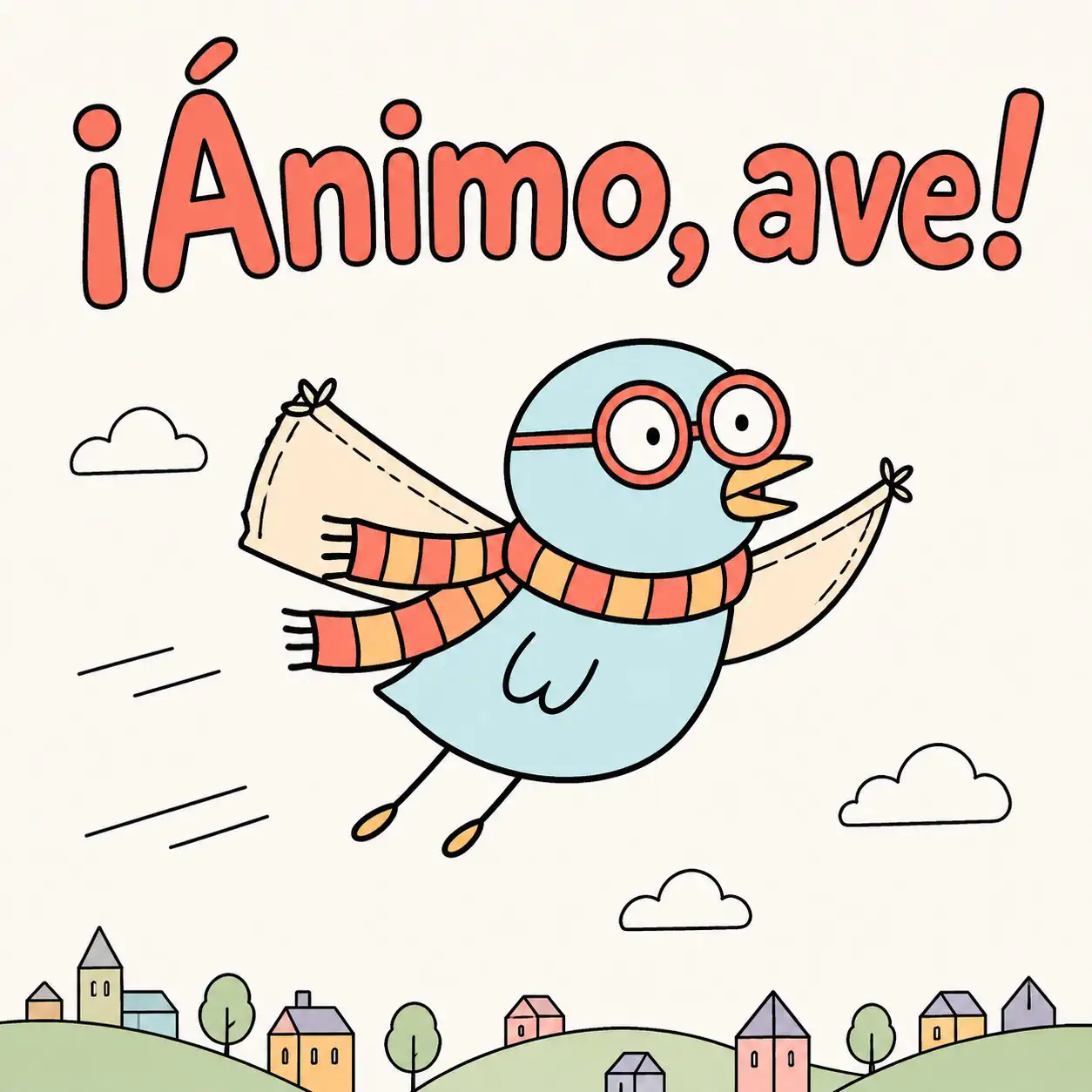 ¡Ánimo, ave!