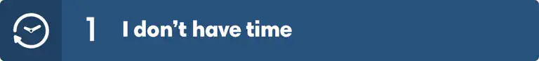 I don’t have the time