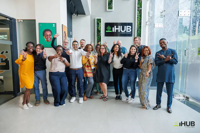 The SEF, Laterite, Bookbot, Head Start, GraphoGame and Tangerine Central teams together at iHUB in Nairobi