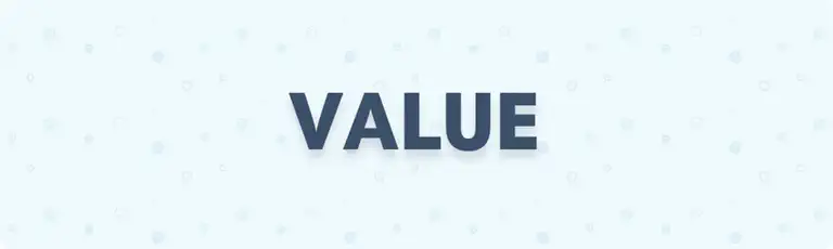 Section heading: Value